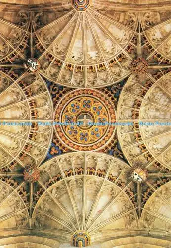 D237566 Canterbury Cathedral Central Tower Interior Roof Topical Press Pitkin Pi