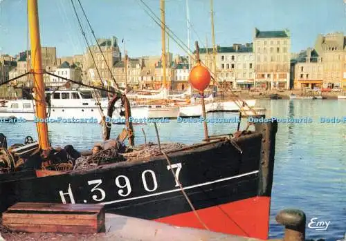 D230748 Cherbourg L Avant Port et le Quai de Caligny Normandes Le Goubey 1969