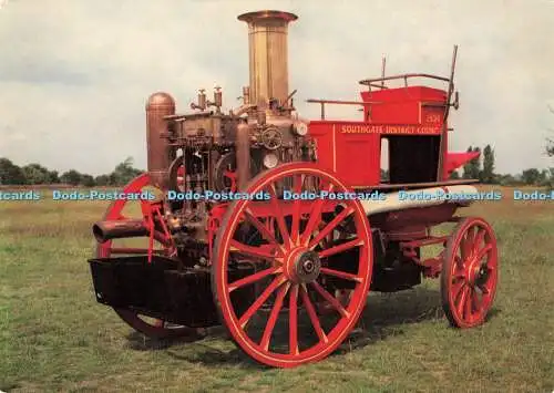 D239971 Dampffeuerwehr 1894 Pferdegezogener doppelter vertikaler Dampfgarer ist von Shand M