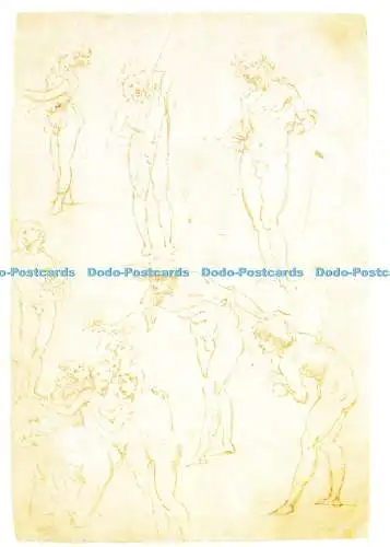 D235428 Wallraf Richartz Museum Figurenstudien Zur Anbetung Der Könige Leonardo
