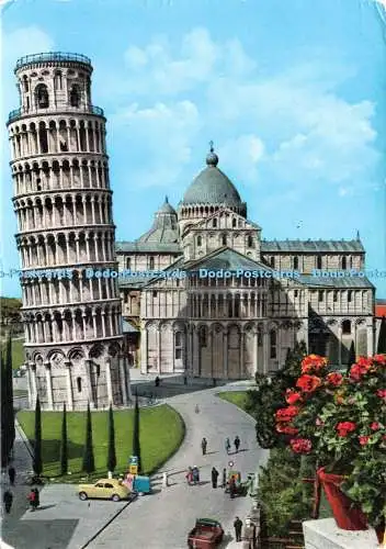 D235469 Pisa Schiefer Turm und Apsis der Kathedrale Stab Grafico Cesare Capello