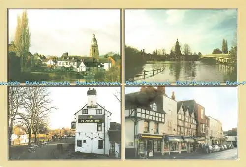 D230803 Worcestershire Vier Ansichten von Upton Upon Severn Halcyon von Bushey James W