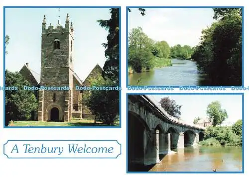 D230805 A Tenbury Welcome River Teme St Mary Church Richter von Hastings C 18894 X