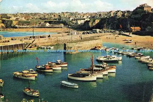 D230818 Cornwall Newquay Harbour and Towan Beach J Arthur Dixon Ltd