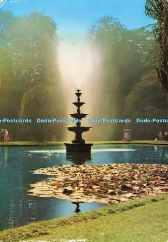 D237712 Bicton Gardens The Fountain No 15 RP 1974