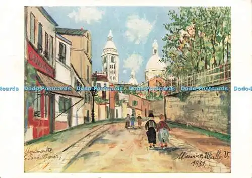 D230931 La Butte de Montmartre Soho Gallery Ltd Soho Card 287 Maurice Utrillo 19