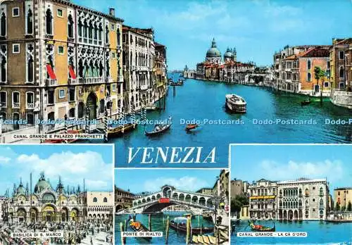 D230991 Venezia Ponte di Rialto Canal Grande La Ca d Oro Borgoni rag Renato Stab