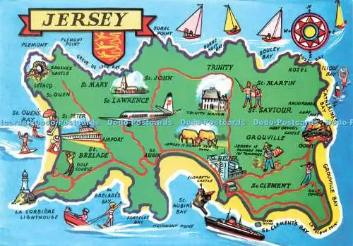 D231057 Jersey Map Colourmaster Limited