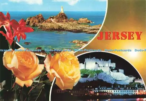 D231058 Jersey Mont Orgueil Castle Corbiere Lighthouse Bamforth and Co Ltd