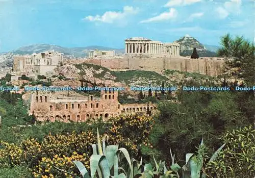 D231063 Athen Die Akropolis vom Gefängnis des Sokrates-Deltas aus gesehen 1968