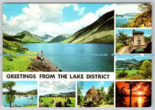 D319030 Grüße aus dem Lake District. John Hinde. E. Nagele. Multi View