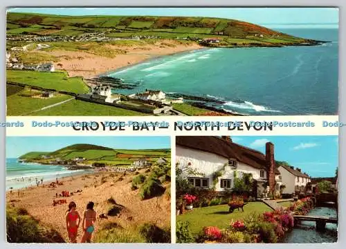 D319034 Croyde Bay. North Devon. John Hinde. E. Nagele. Multi View