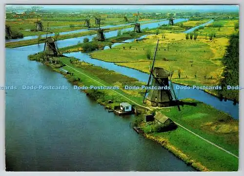 D319057 Panorama Molens Kinderdijk. Gebr. Spanjersberg. Rotterdam. Antwerpen