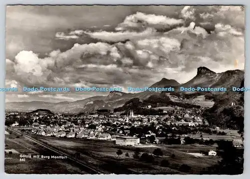 D320688 Gotzis Mit Burg Montfort. Branz