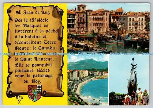 D316323 St Jean de Luz. P.A. Bahnhof Balneaire. Pays de Vacances. Edition REX.