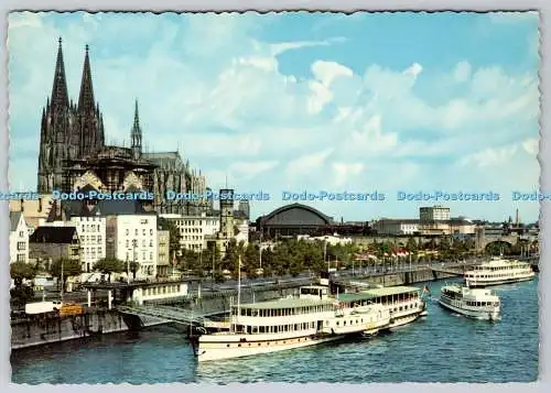D320765 Köln. Dom und Rhein. A.F.K.H