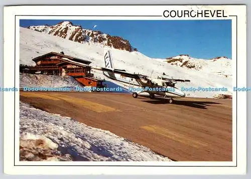 D316360 Courchevel. Savoyen Frankreich. Altiport. Diffus Cartes. 1991