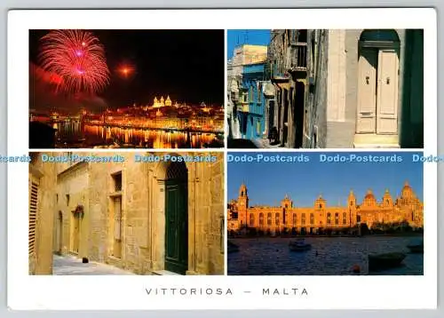 D316381 Vittoriosa. Malta. Grand Harbour. Valletta. Tower Publications. Sliema.