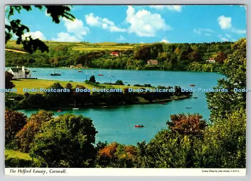 D316398 Die Helford-Mündung. West Cornwall. John Hinde. F.R.P.S