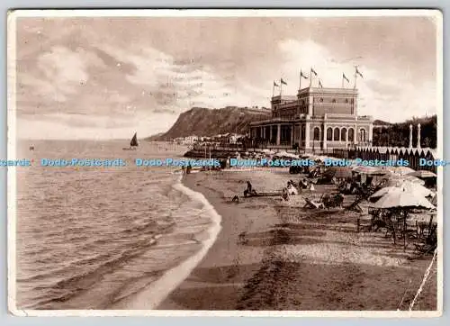 D320831 Pesaro. Kursaal Visto dal Mare. Stich. Grafico Cesare Capello. Brillante.