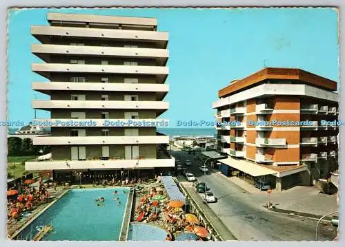 D320835 Cattolica. Hotels und Schwimmbad. Pama