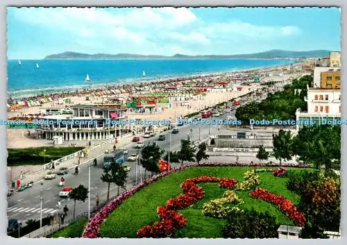 D320837 Riviera di Rimini. Der große Strand. Ri Ma. Stich. Grafico Cesare Capello
