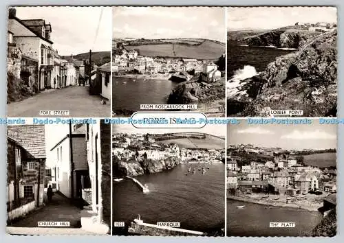 D320843 Port Isaac. Fore Street. Überlandansichten. RP. Multi View