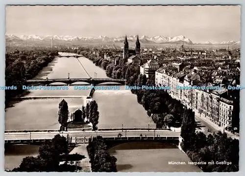 D320849 München. Isarpartie Mit Gebirge. A. Lengauer