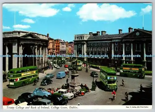 D320855 Dublin. College Green. Trinity College und Bank of Ireland. John Hinde.