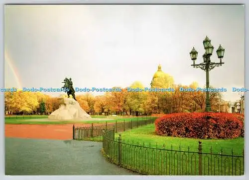D316466 St. Petersburg. Dekabristen quadratisch. Die Statue von Peter dem Großen The Bro