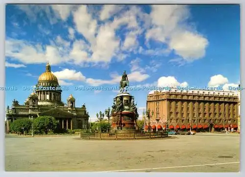 D316467 St. Petersburg. Isaaksplatz. Isaakskathedrale. Denkmal für den Nikolaus