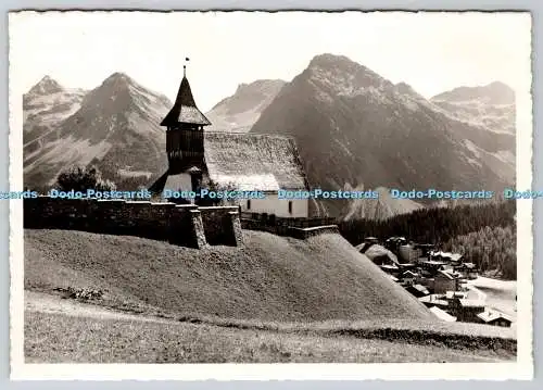 D320907 Arosa. Bergkirchli. R. Benker. Valbella