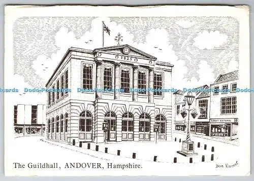 D316495 The Guildhall. Andover. Hampshire. Don. Vincent. Donart Zeichnungen. PM Win