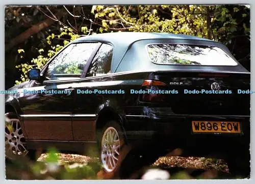 D316499 Foto Volkswagen Golf Cabrio. Postkarte