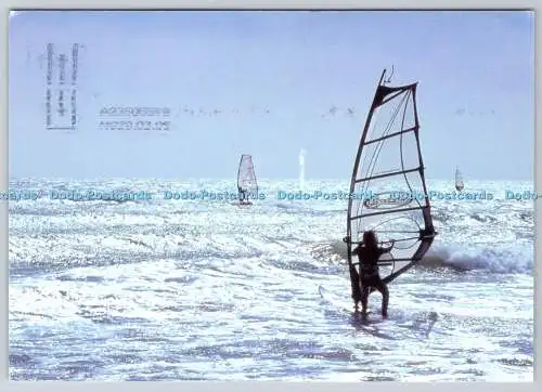 D316501 Foto Windsurfer. Temprint Ltd. Julian Essam. Postkarte