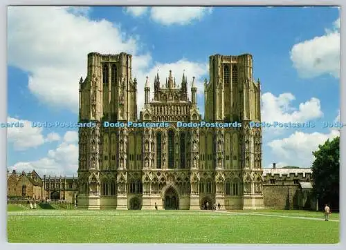 D316535 The West Front. Wells Cathedral. Richter. Hastings. England