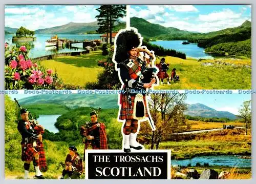 D316578 The Trossachs Scotland. John Hinde. PM AYR. 1984. Multi View
