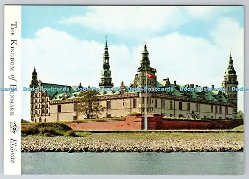 D316585 Das Königreich Dänemark. Elsinore. Schloss Kronborg. Helsingor. Eine Top Karte