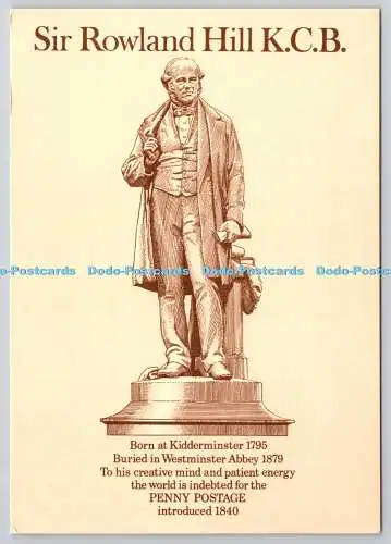 D321015 Sir Rowland Hill K. C. B. Midlands Posttafel-Bildkarte. MPB. N. 3.