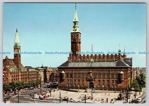D316590 Kopenhagen. Der Rathausplatz. Rudolf Olsen Kunstforlag AS. 1976