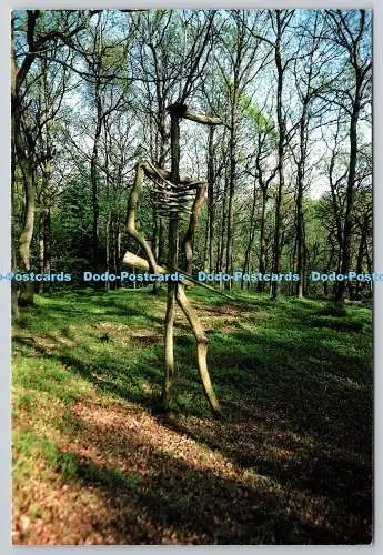 D321022 Grizedale Waldskulpturenprojekt. Hirschjäger 1982. David Kemp. Rechnung G