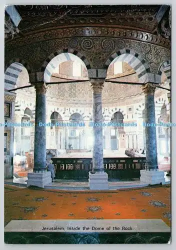 D321040 Jerusalem. Im Inneren des Felsendoms. I. Amad. Postkarte N. 13