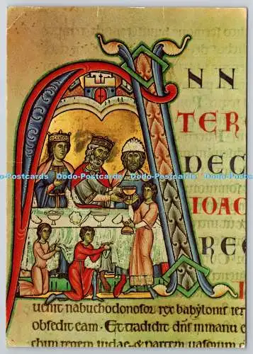 D321076 Winchester Cathedral Library. Buch Daniel. Fest Nebukadnezars. 1