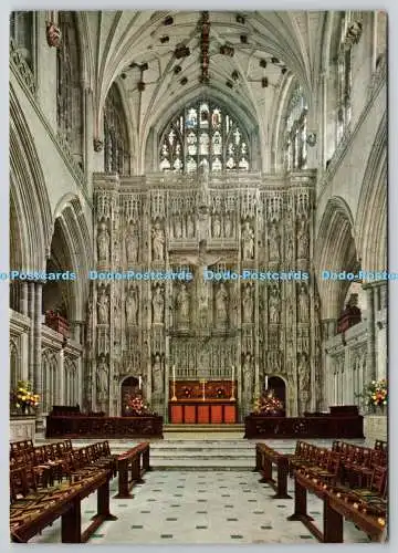 D321083 Winchester Cathedral. Toller Bildschirm und Hochaltar. Topische Presse. London