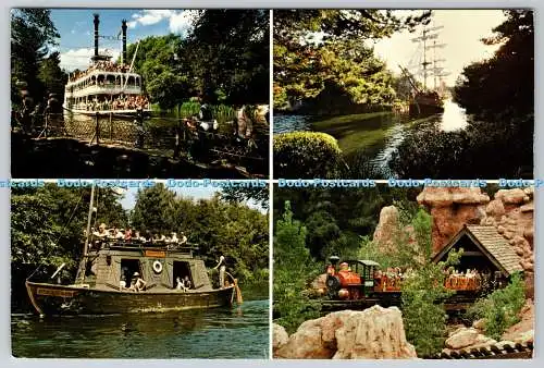 D316660 Frontierland. Ruhige Gewässer der Flüsse Amerikas. Big Thunder Moun