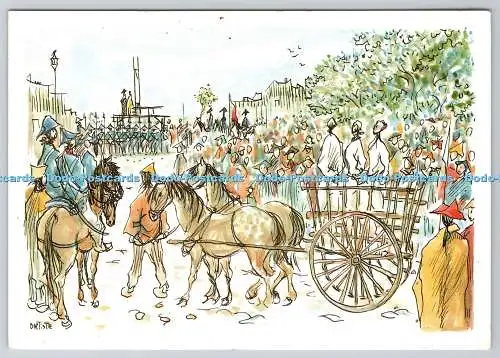D316662 Bicentenaire de la Revolution. La Charrette. Dessin de Jean Baptiste Mor