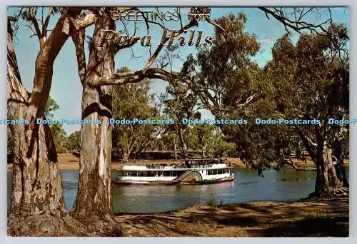 D316690 Para Hills. Raddampfer auf dem Murray River. National View von Murfett Pty