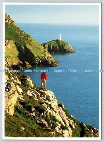 D321123 Anglesey. South Stack von North Stack. Ursprung. Gwreidiau. Dave Newbou