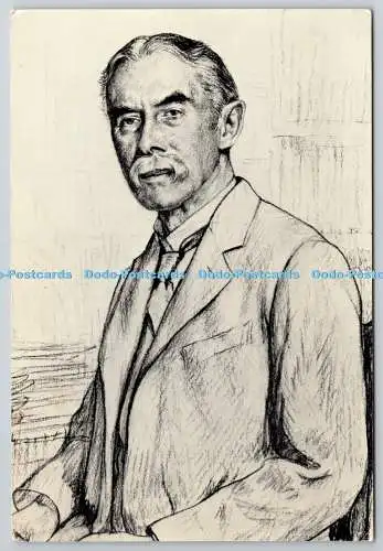 D321125 National Portrait Gallery. A. E. Housman. Zeichnung von F. Dodd 1926. Raith