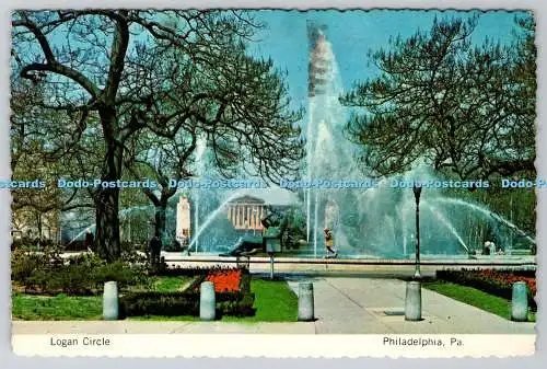D316738 Logan Circle. Philadelphia. Pa. Malerische Brunnen am Parkway. Ar